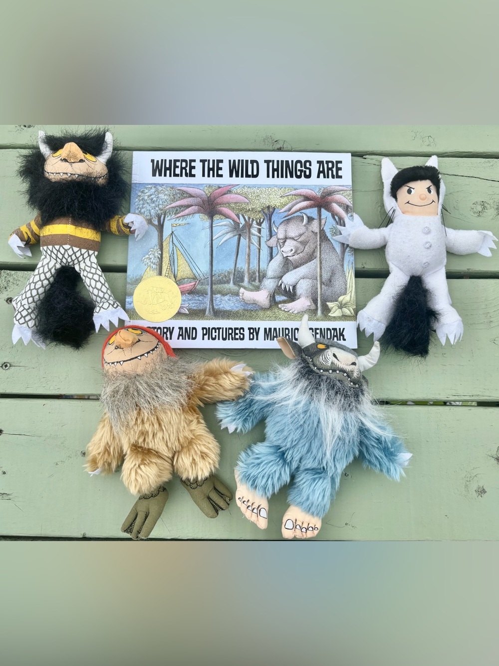 Where the Wild Things Are Plush Stuffed Animals & Book Maurice Sendak LIKE NEW